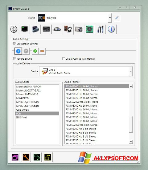 Skærmbillede Dxtory Windows XP