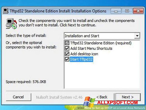 Skærmbillede Tftpd32 Windows XP