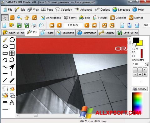 Skærmbillede PDF Reader Windows XP