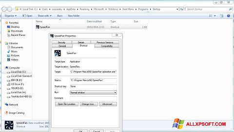 Skærmbillede SpeedFan Windows XP
