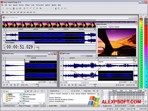 Skærmbillede Sound Forge Windows XP