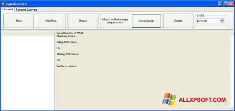 Skærmbillede SuperOneClick Windows XP