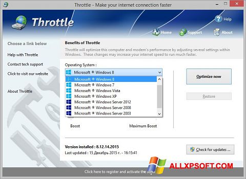 Skærmbillede Throttle Windows XP