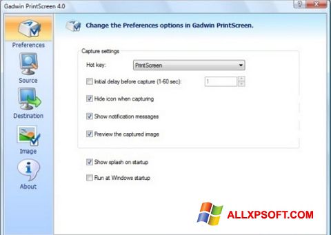 Skærmbillede Gadwin PrintScreen Windows XP