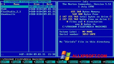 Skærmbillede Norton Commander Windows XP