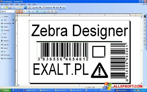 Skærmbillede Zebra Designer Windows XP