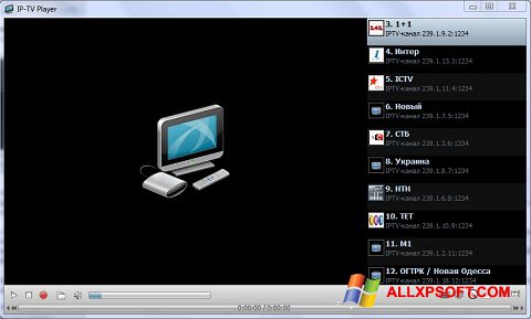 Skærmbillede IP-TV Player Windows XP