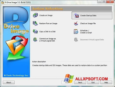 Skærmbillede R-Drive Image Windows XP
