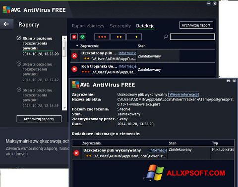 Skærmbillede AVG AntiVirus Free Windows XP
