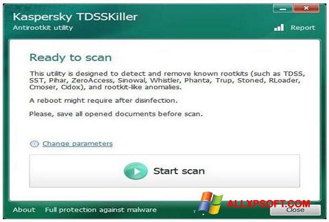 Skærmbillede Kaspersky TDSSKiller Windows XP