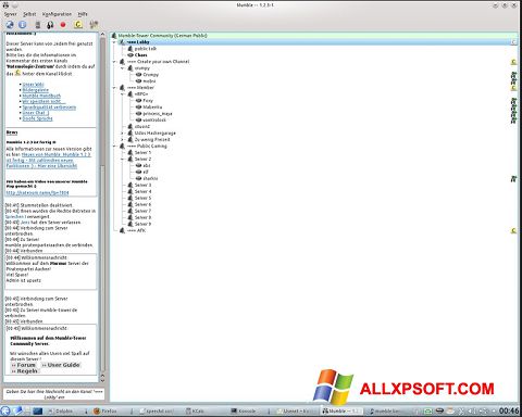 Skærmbillede Mumble Windows XP