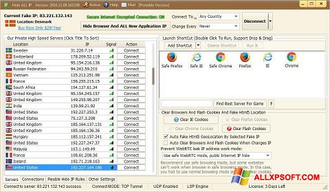 Skærmbillede Hide ALL IP Windows XP