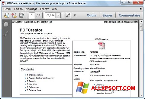 Skærmbillede PDFCreator Windows XP