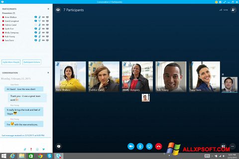 Skærmbillede Skype for Business Windows XP