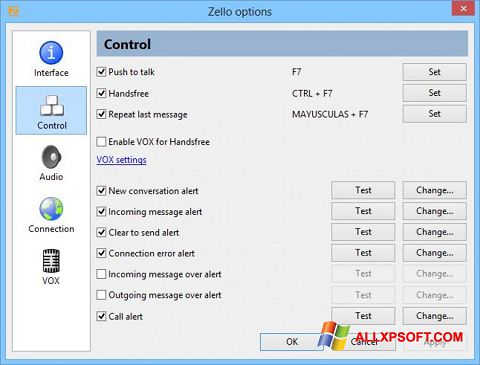 Skærmbillede Zello Windows XP