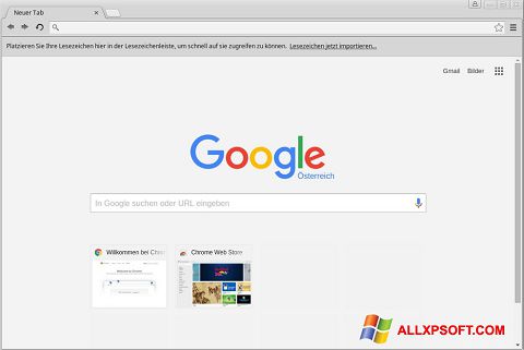Skærmbillede Google Chrome Windows XP