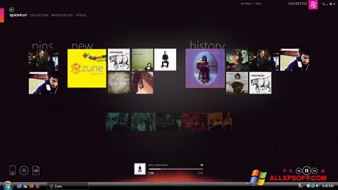 Skærmbillede Zune Windows XP