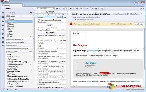 Skærmbillede Opera Mail Windows XP