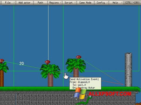 Skærmbillede Game Editor Windows XP