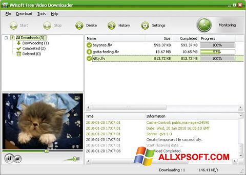 Skærmbillede Free Video Catcher Windows XP