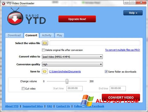 Skærmbillede YTD Video Downloader Windows XP
