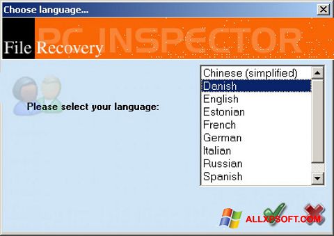 Skærmbillede PC Inspector File Recovery Windows XP