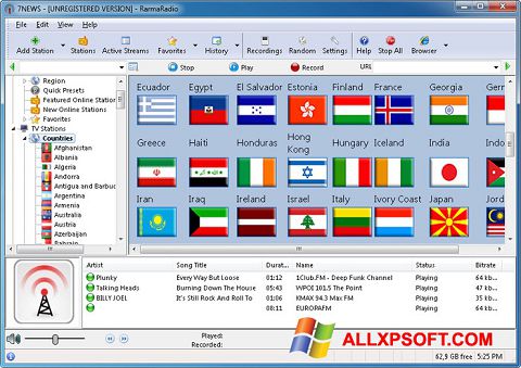 Skærmbillede RarmaRadio Windows XP