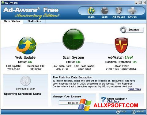 Skærmbillede Ad-Aware Free Windows XP