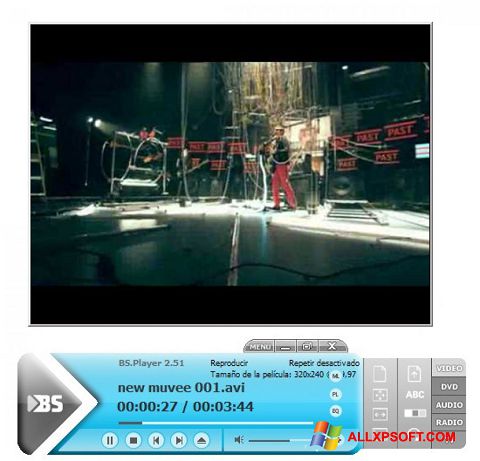 Skærmbillede BSPlayer Windows XP