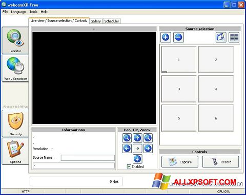 Skærmbillede webcamXP Windows XP