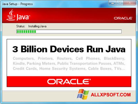 Skærmbillede Java Runtime Environment Windows XP