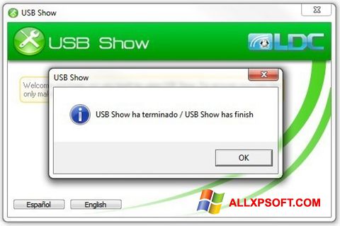 Skærmbillede USB Show Windows XP