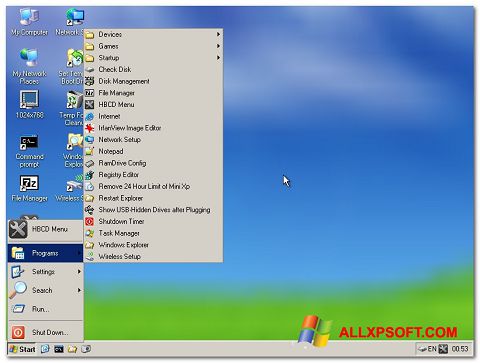 Skærmbillede Hirens Boot CD Windows XP