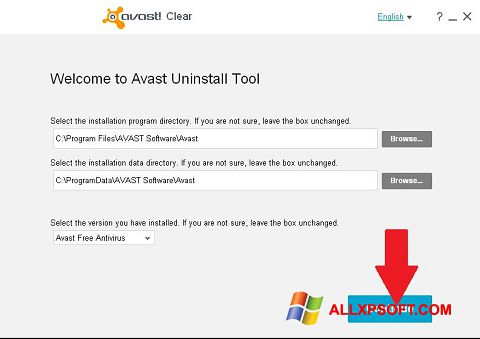 Skærmbillede Avast Uninstall Utility Windows XP