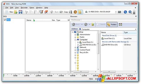 Skærmbillede Nero Burning ROM Windows XP