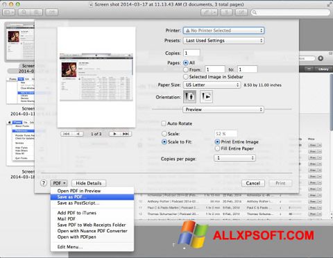 Skærmbillede PDF Combine Windows XP