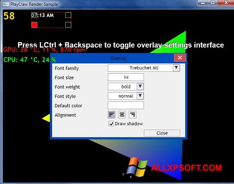 Skærmbillede PlayClaw Windows XP