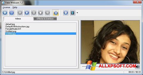 Skærmbillede Fake Webcam Windows XP