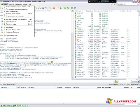 Skærmbillede FlylinkDC++ Windows XP