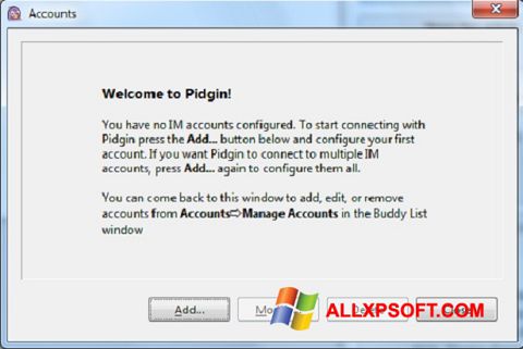 Skærmbillede Pidgin Windows XP