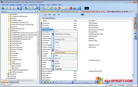 Skærmbillede Remote Administration Tool Windows XP