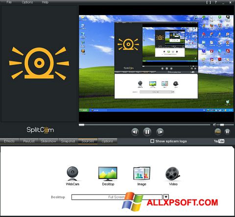 Skærmbillede SplitCam Windows XP