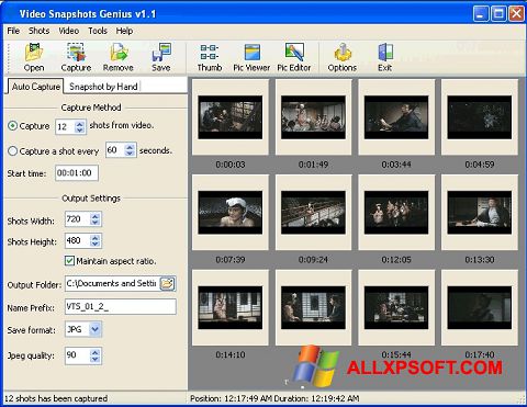 Skærmbillede SnapShot Windows XP