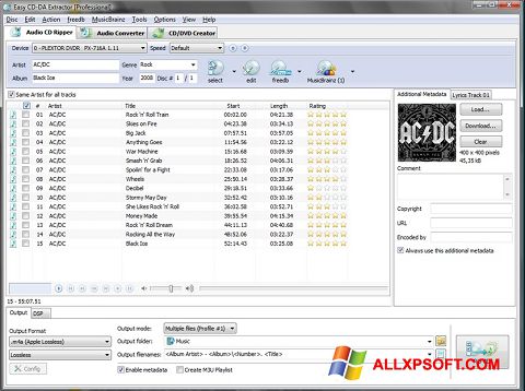 Skærmbillede Easy CD-DA Extractor Windows XP