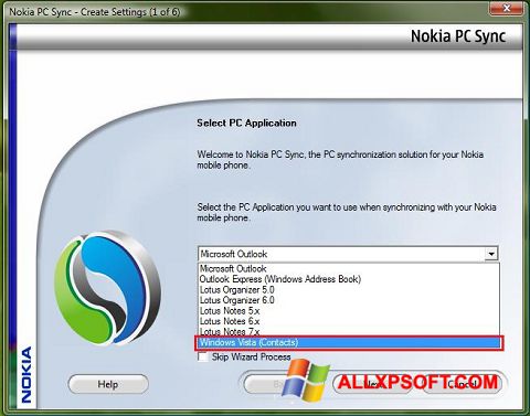 Skærmbillede Nokia PC Suite Windows XP