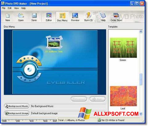 Skærmbillede DVD Maker Windows XP