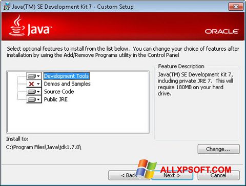 Skærmbillede Java Development Kit Windows XP