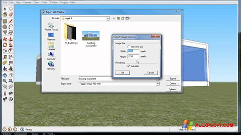 Skærmbillede Google SketchUp Windows XP