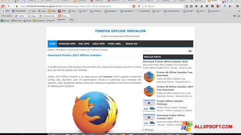 Skærmbillede Mozilla Firefox Offline Installer Windows XP