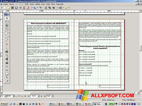 Skærmbillede Scribus Windows XP
